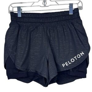 Lululemon Peloton Bootcamp Ready Short 3.5" Stride Emboss Black size 8